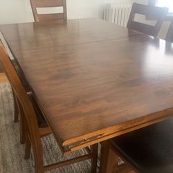 Wood Counter Height Dining Set