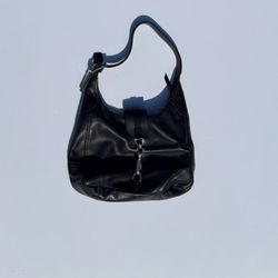 Coach Black Leather Hobo Shoulder Bag