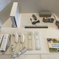 Wii Sports Nintendo Wii Bundle With 2 OEM Controllers