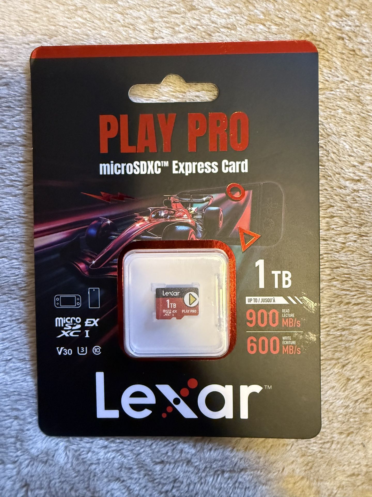NEW! Lexar 1TB Play PRO microSD Express Card, UHS-I, C10, U3, V30, Full HD, 4K, Up to 900/600 MB/s Memory Card, Nintendo-Switch 2, ASUS ROG Ally, Stea