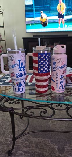 Los angeles Dodger's and Starbucks  tumblers