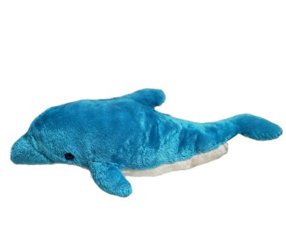 Dolphin 12" blue and white plush stuffed animal