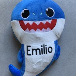 Personalized Baby Shark Plush Singing LED Light Plush Toys Music Doll English Song Toy Gift
