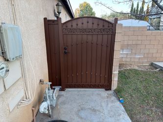 Custom iron doors fencing patios