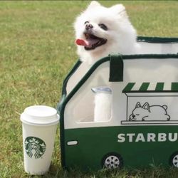 China Starbucks Coffee Car Shaped Pet Carrier Bag Tote  bag