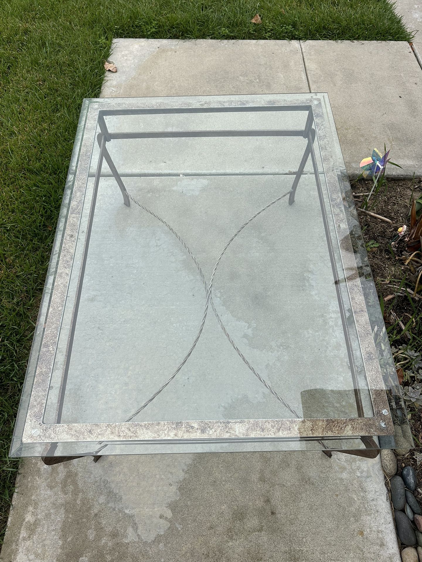 Glass/Metal Coffee Table