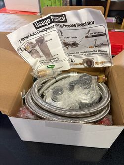 New RV propane 2 tank/ 2 stage auto changeover
