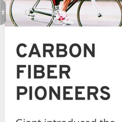 Giant Carbon Fiber Bike Frame