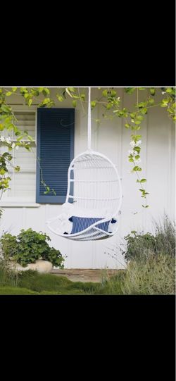 Serena & Lily Hanging Egg Chair White