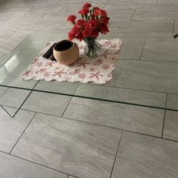 Thick Glass Coffee Table 