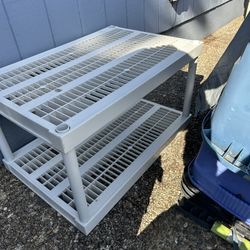Plastic shelf  