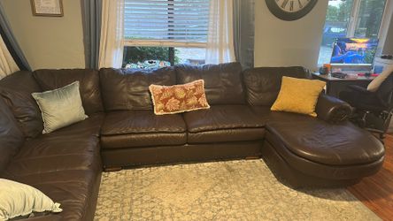 Leather couch