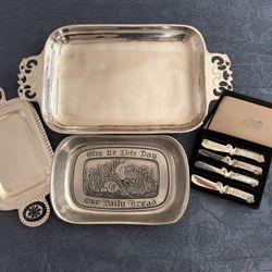 High end Serving Tableware Trays and Knife Set 