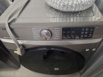 Samsung Platinum Front-Load Washer & Electric Dryer Set – Steam + SmartThings