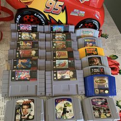 Snes & n64 games bundle