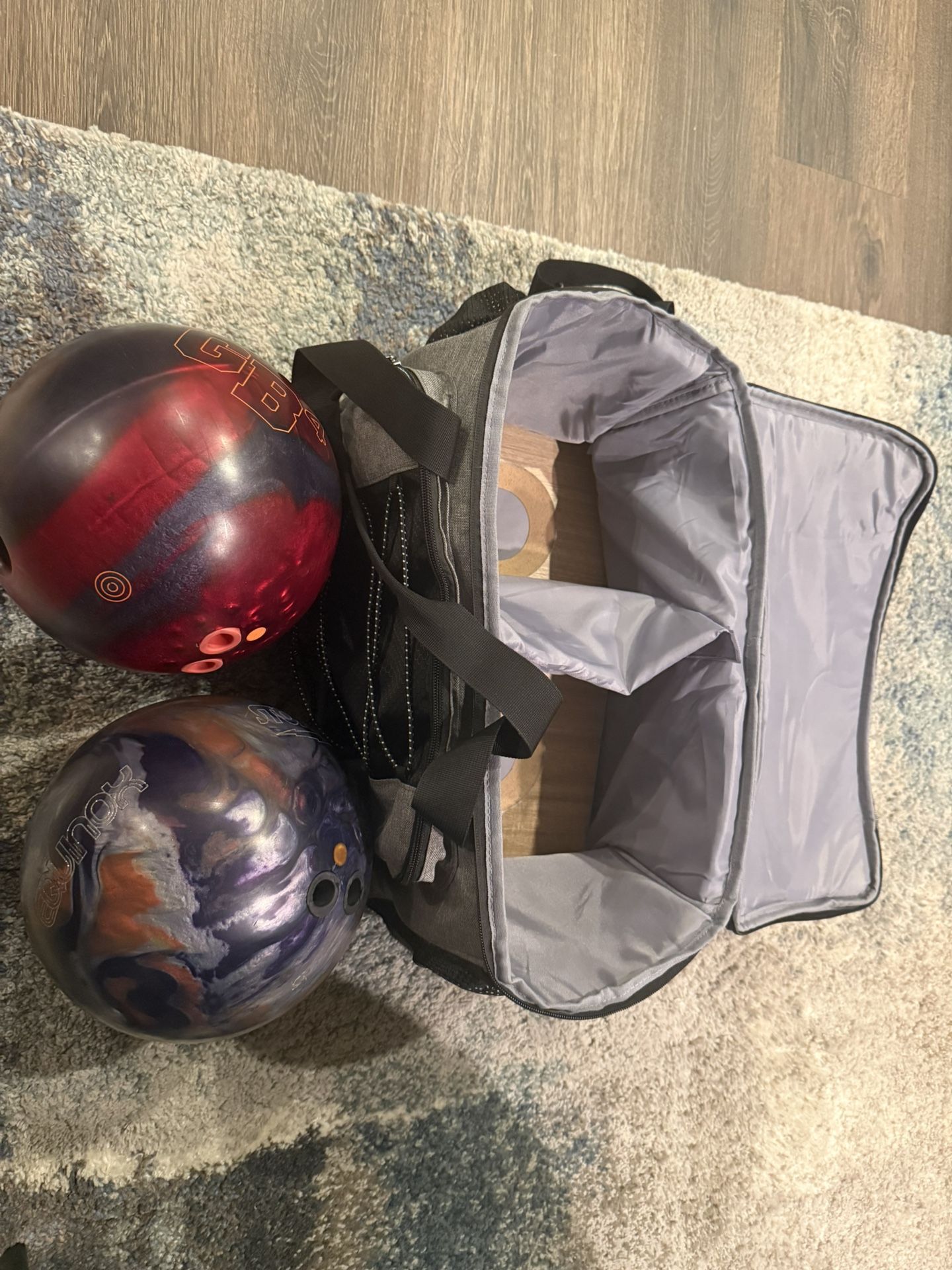 Bowling Balls And Bag