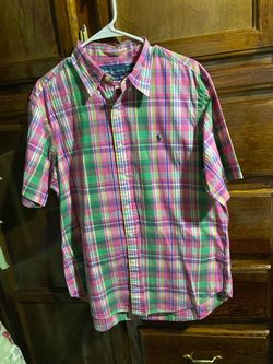 Ralph Lauren Plaid Short Sleeve Button-Down Shirt