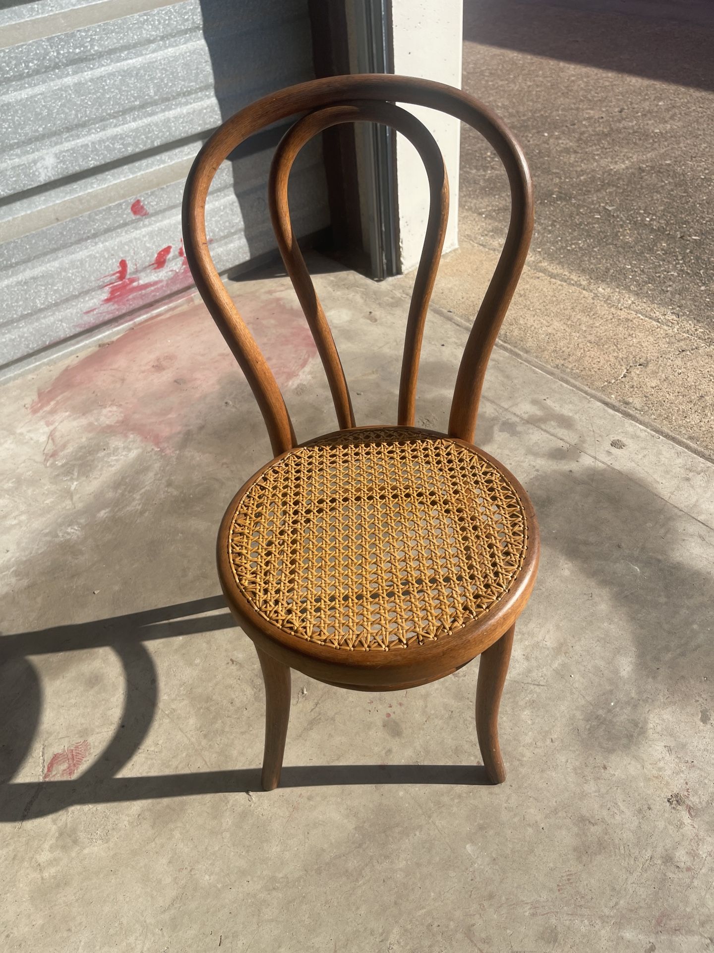 Child Sized Antique Cain Chair