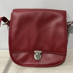 Osgoode Marley Cranberry Burgundy Brown RFID Crossbody Bag Travel