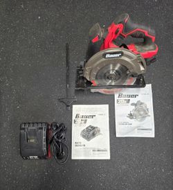 Bauer 6 1/2 inch cordless circular saw with charger $20
