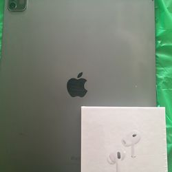 iPad Pro 4th Generation 12.9 Inches M3 128 GB / AirPod Pros 2nd Generation 