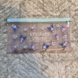 Sanrio My Melody x Kuromi glitter pouch