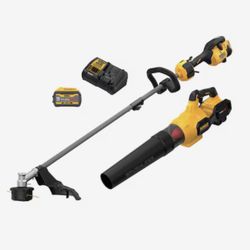 DeWalt 60V MAX* 17 IN. BRUSHLESS CORDLESS ATTACHMENT CAPABLE STRING TRIMMER AND HANDHELD AXIAL BLOWER COMBO KIT