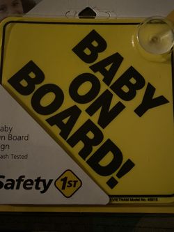 Baby On Board Sign