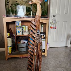 Wood Giraffe Decoration & rack from Bali