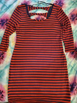 Striped Red Dress xlarge