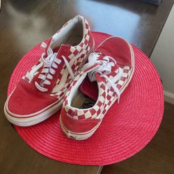 Red Checkered VANS