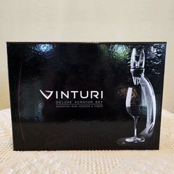 Red Wine Vinturi Deluxe Aerator Set, Essential Wine Aerator & Tower NIB