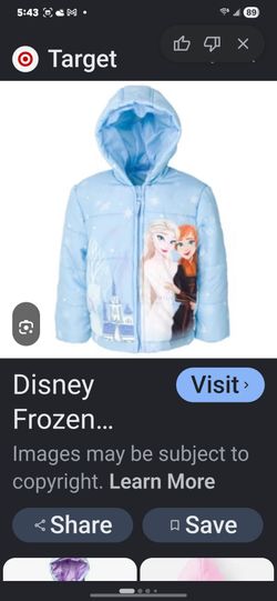 Disney jacket size 3T