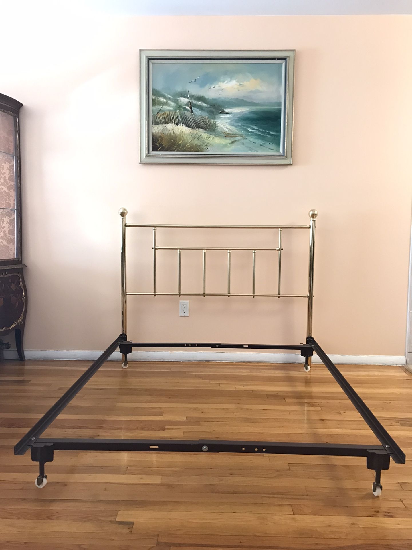  Bed Frame by Dresher. Size Full. Brass.