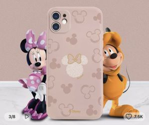 Phone Case For iPhone 13 Minnie Pink New