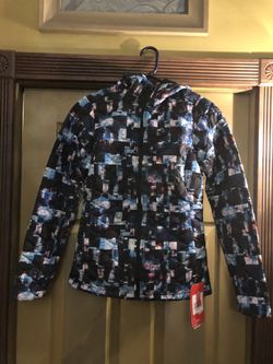 The north face w tball hdie multiglitchprnt extra small hike Women’s