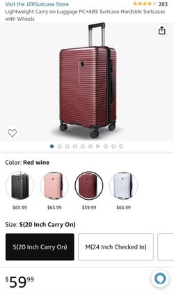 New JZRSuitcase Lightweight Luggage PC+ABS Suitcase, Hardshell Suitcases  with Spinner Wheels TSA Lock for Travel, Check-in 24 Inch. for Sale in Los  Angeles, CA - OfferUp