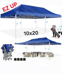 SALE!! 10x20 🎉 pop up Canopy
for Outdoor Events, Backyard, Camping Blue.