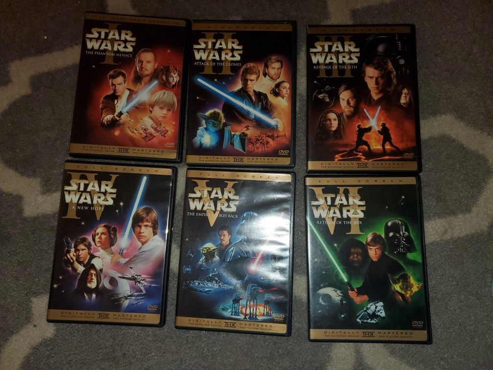 Star Wars DVD 1 To 6