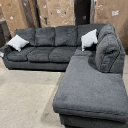 New Large Dark Gray Sectional Sofa. Can Deliver
