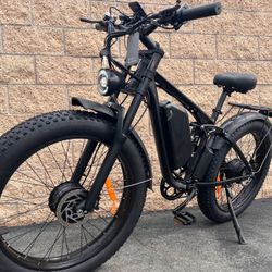 New! Electric Bike, 2000 W, Cruiser, Mountain E-bike, Dual Motors, Full Suspension, 35 Mph, Free Delivery,, 🚚 +lock 