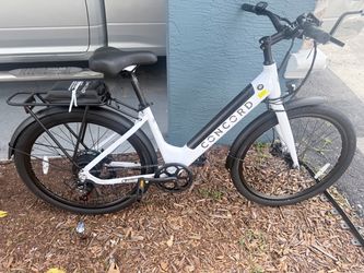 Concord 27.5 in Step-Thru Electric Bike, 36V, Class 2, White, Fits Riders 5 ft 1 in - 6 ft 1 in BEST OFFER!