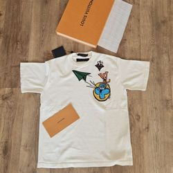Louis Vuitton Monogram Comics Intarsia Short-Sleeved Crewneck