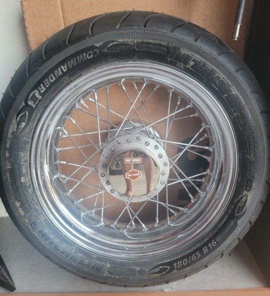 New Harley Motorcycle Rim And Tire