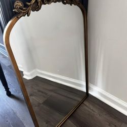 Gold arch mirror 