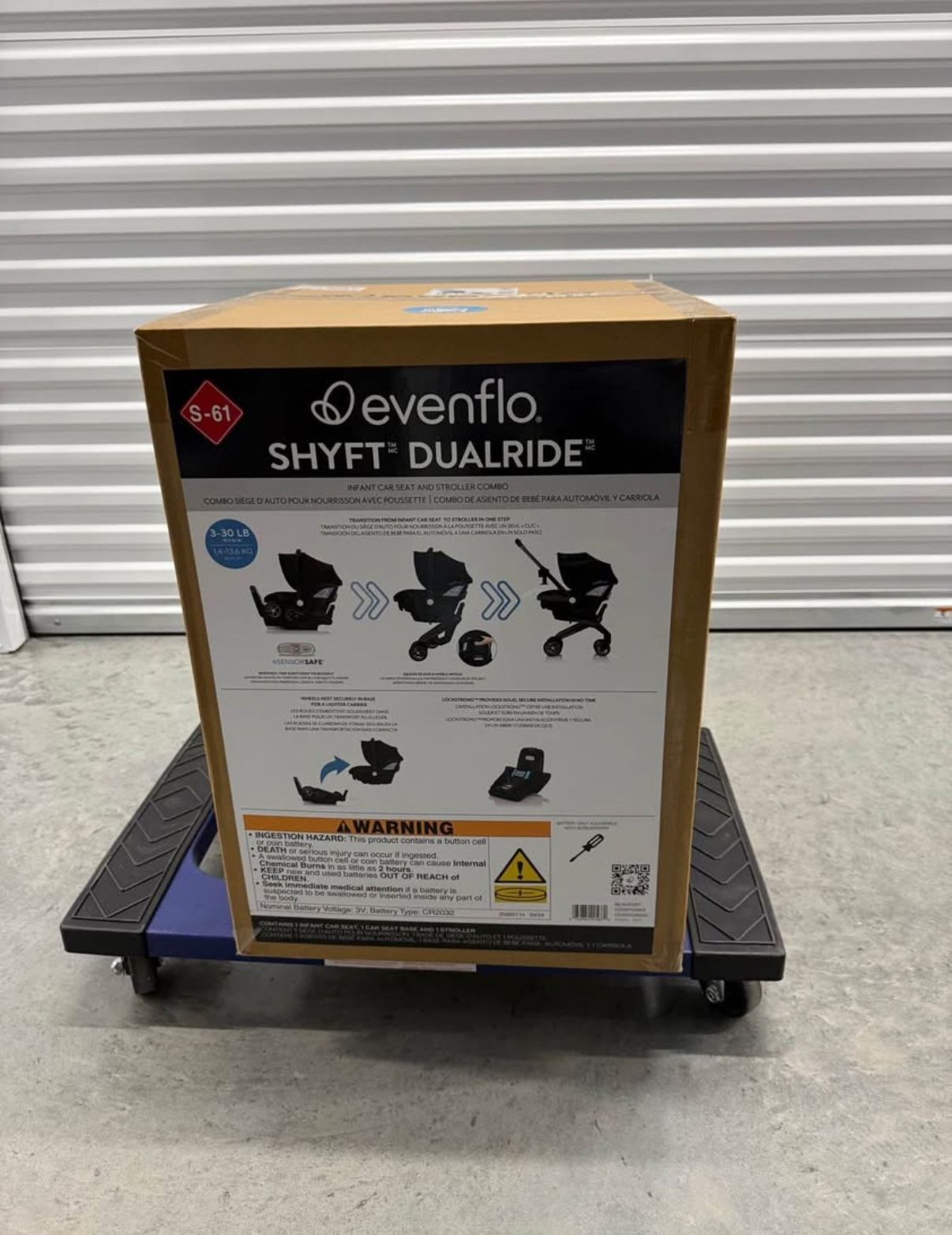 Evenflo Shyft DualRide Infant Car Seat & Stroller - Beaufort Black
