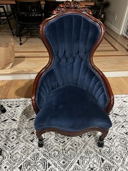 Victorian French Vintage Antique Armchair Accent Chair