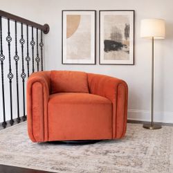 Velvet Swivel Accent Chair 