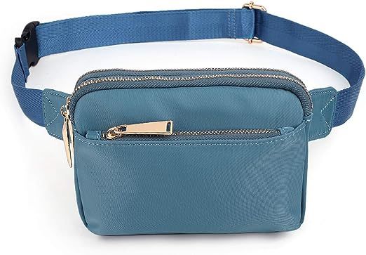 Belt Bag for Adults Fashion Design Chest Waist Pack Hip Bumbags (Blue)