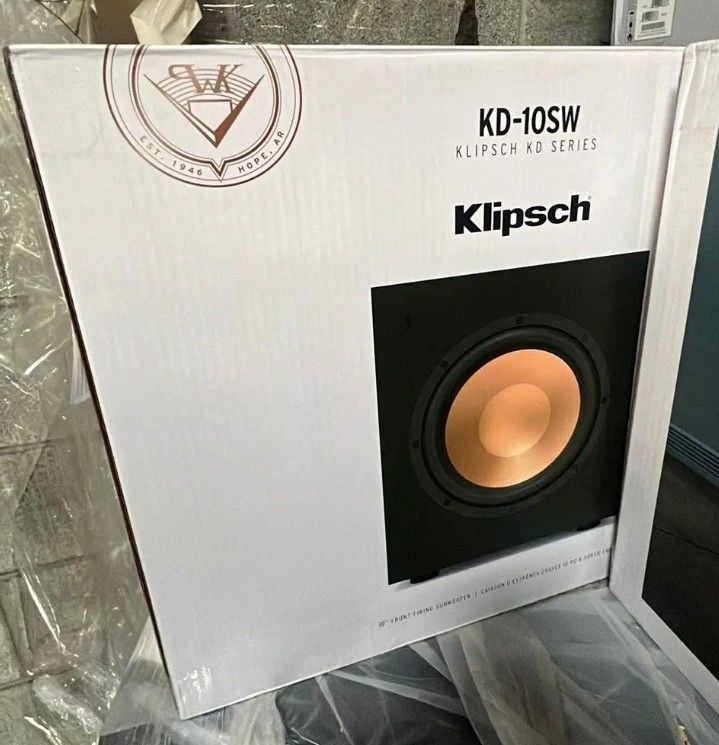 Klipsch KD-10SW Powered 10"
Subwoofer 300w Front Firing Digital Amplified Sub